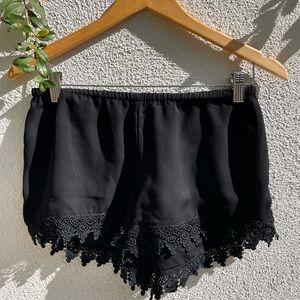 Show Me Your Mumu Black Bri Lacy Short Shorts
